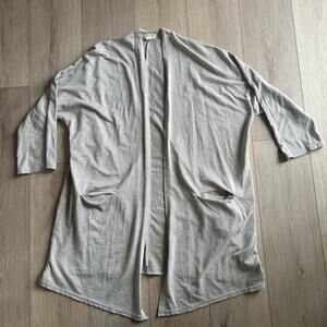 DONNI Anthropologie Ribbed Open Duster Cardigan Sweater Size OS